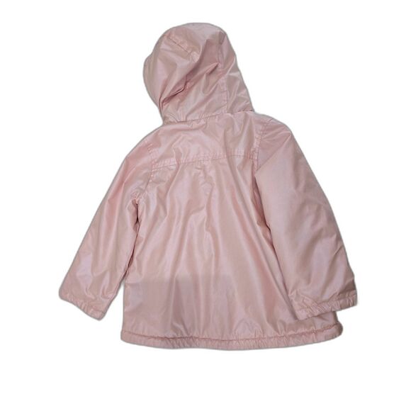 Carter's Shimmer Jacket Girls 5T Pink Hooded Zip Front Pockets - Picture 4 of 6